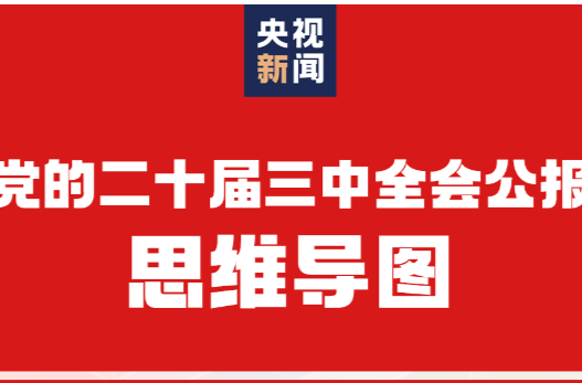 一张思维导图，带你了解党的二十届三中全会公报