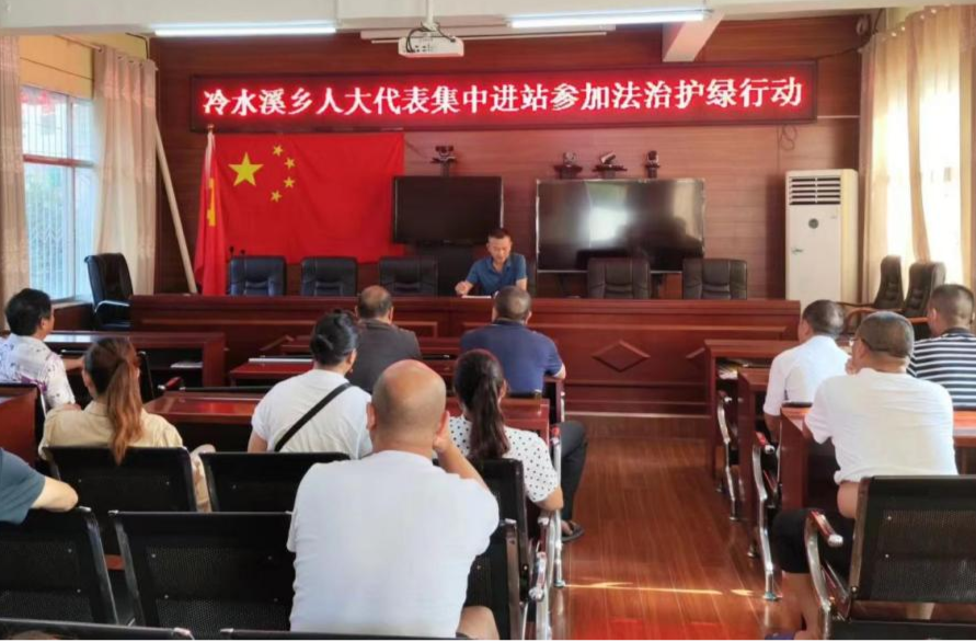 我县各乡镇积极开展“法治护绿人大行”活动