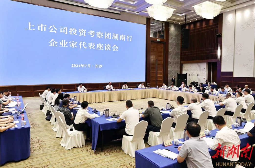 毛伟明与来湘投资考察企业家座谈：更大力度深耕湖南 更宽视野共创未来