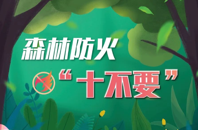 应急科普丨森林防火“十不要”