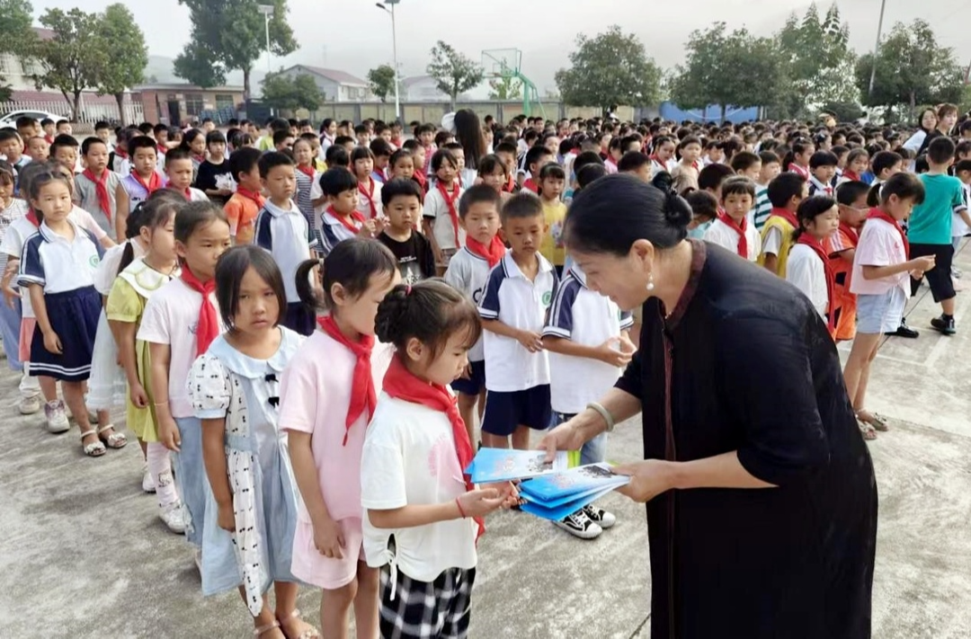 新店坪镇：安全宣传进校园 上好“开学第一课”
