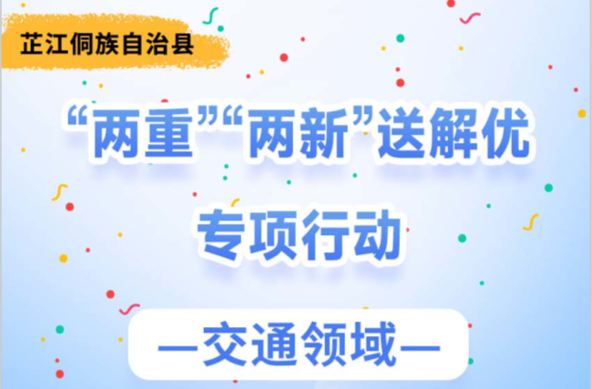 长图｜芷江侗族自治县“两重”“两新”送解优专项行动（交通领域）