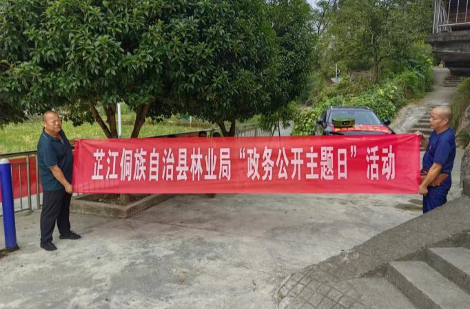 芷江林业局积极开展“政务公开主题日”森林安全宣传活动
