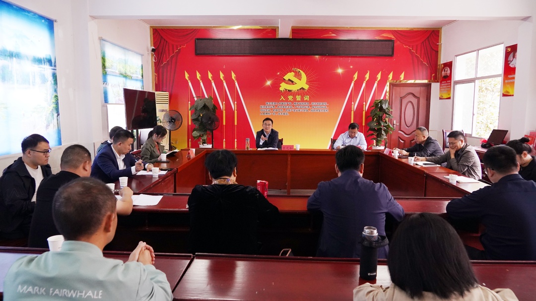 梁元和在禾梨坳乡宣讲党的二十届三中全会精神并开展调研