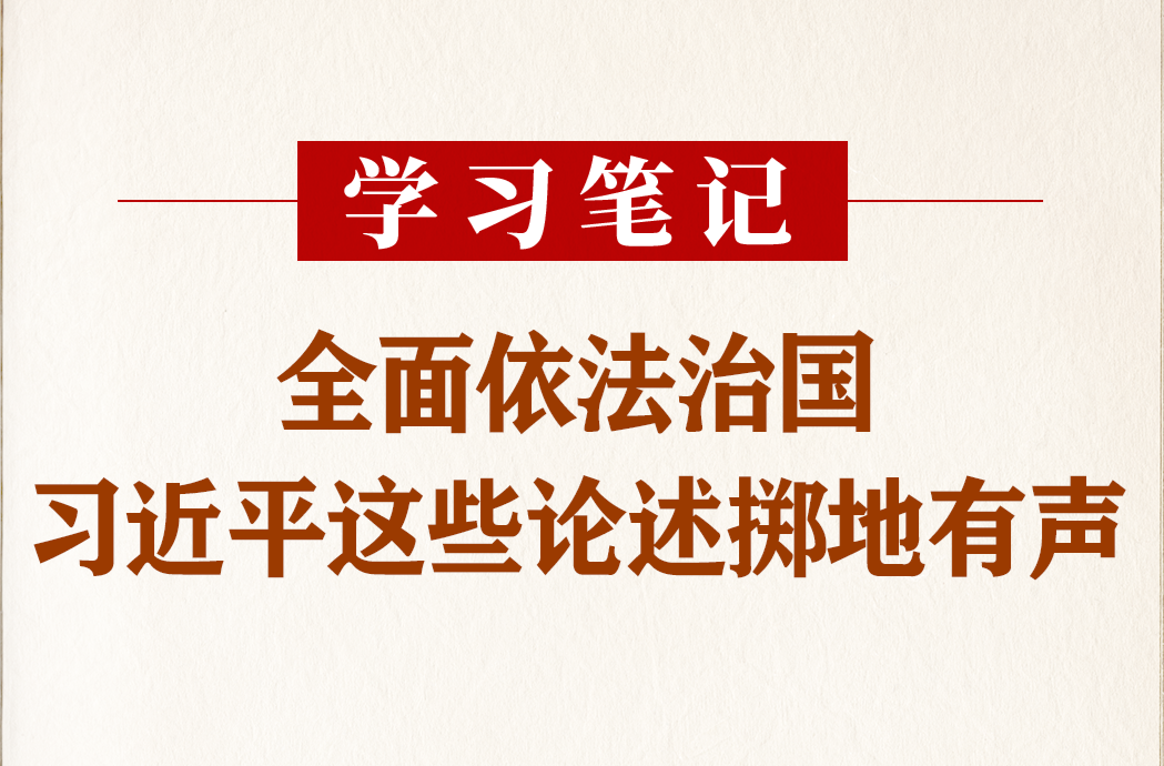 全面依法治国，习近平这些论述掷地有声！