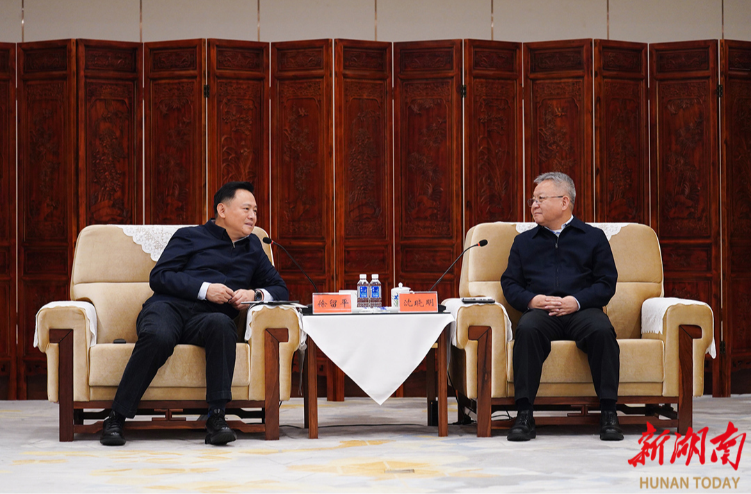 沈晓明与中华全国总工会党组书记徐留平一行会谈