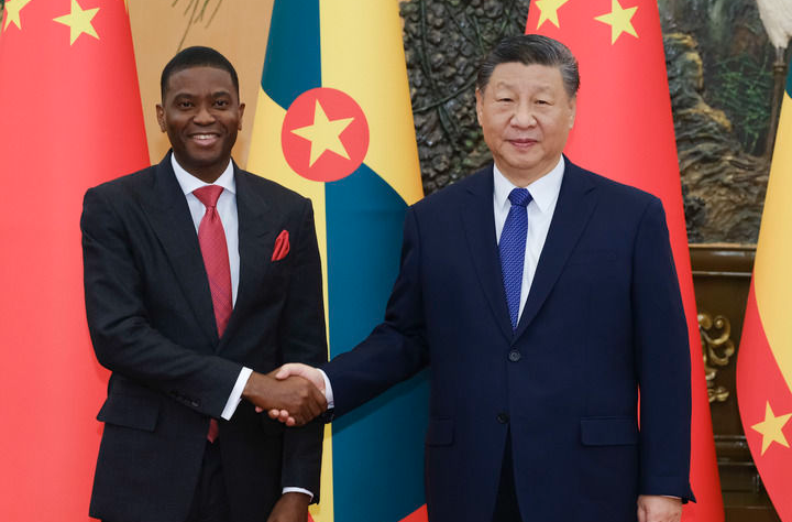 习近平会见格林纳达总理米切尔