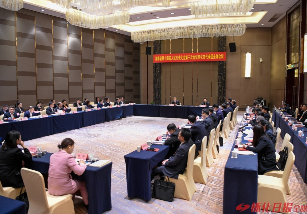 怀化市代表团举行第五次全体会议