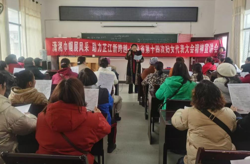湖南省第十四次妇女代表大会精神宣讲走进古冲