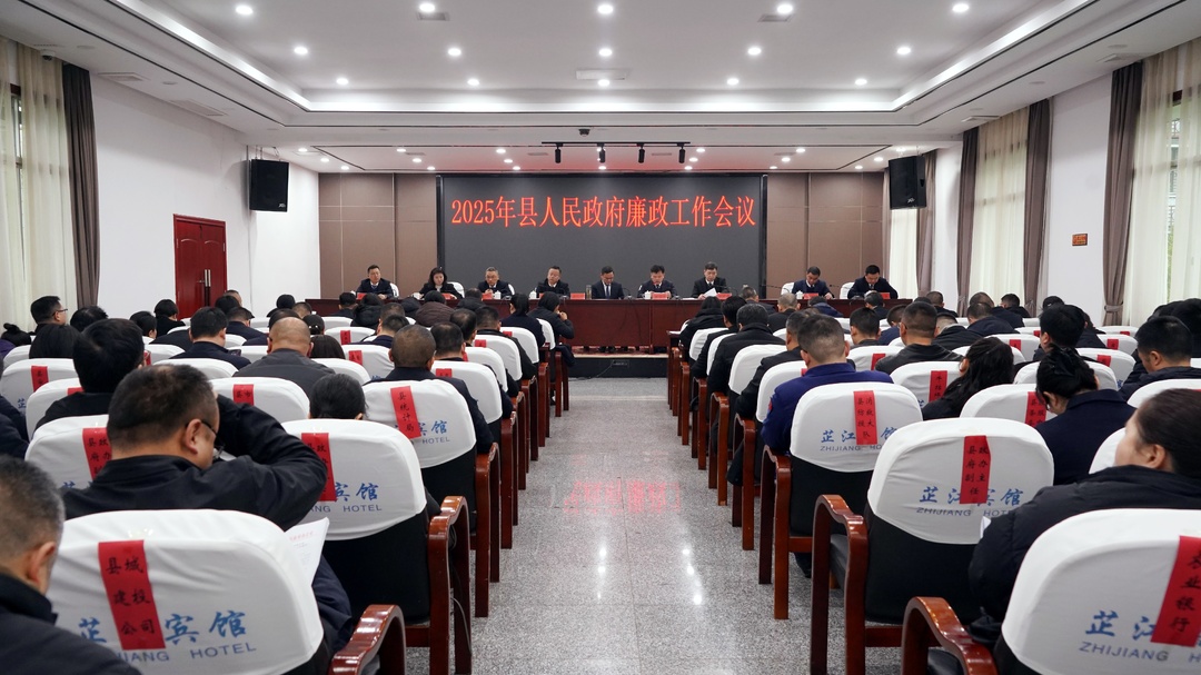 2025年县政府廉政工作会议召开