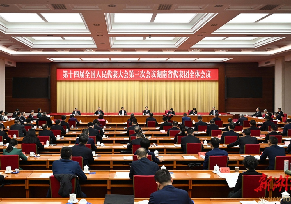 湖南代表团举行第二次全体会议