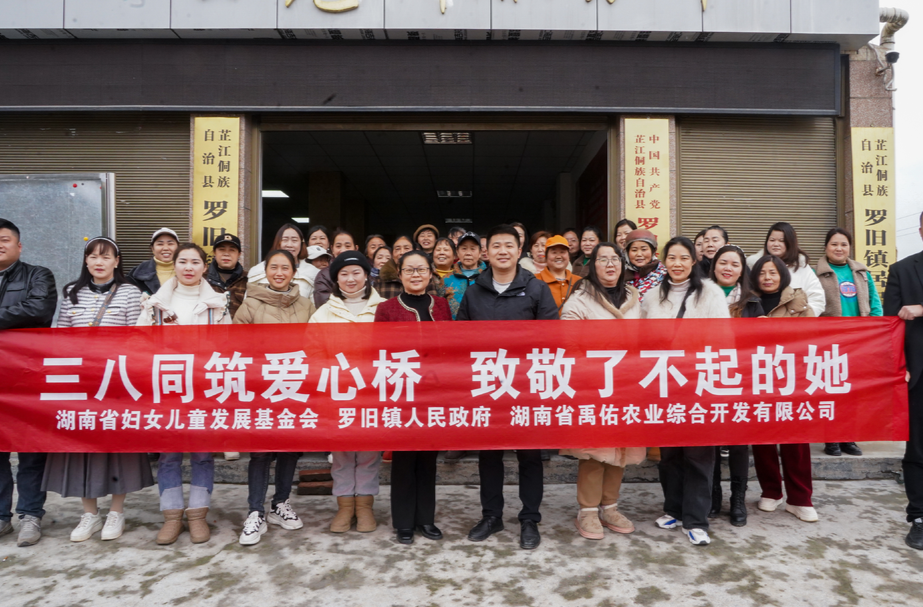 “致敬了不起的她” 湖南省妇女儿童发展基金会向罗旧镇捐赠爱心物资
