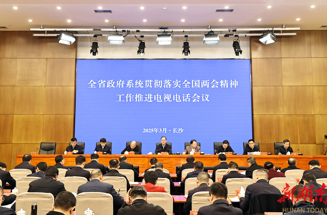 省政府召开电视电话会议贯彻全国两会精神 毛伟明讲话