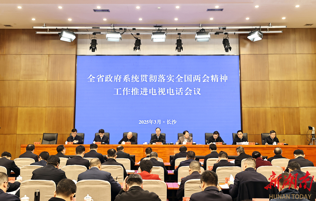 省政府召开电视电话会议贯彻全国两会精神 毛伟明讲话