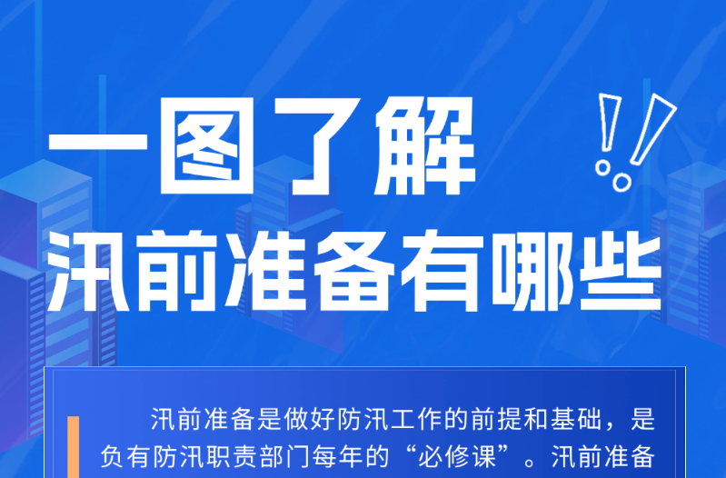 一图了解汛前准备有哪些