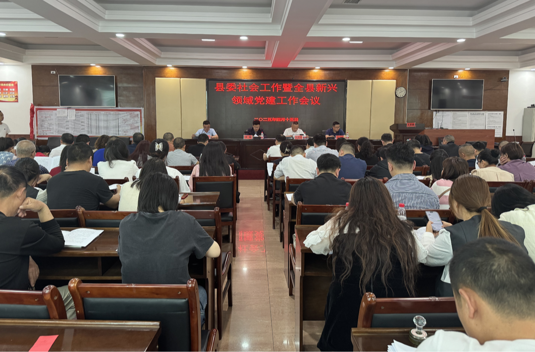 芷江召开县委社会工作暨全县新兴领域党建工作会议