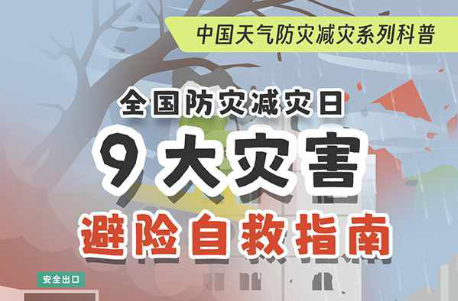 全国防灾减灾日：掌握9大灾害避险自救指南 关键时刻能救命