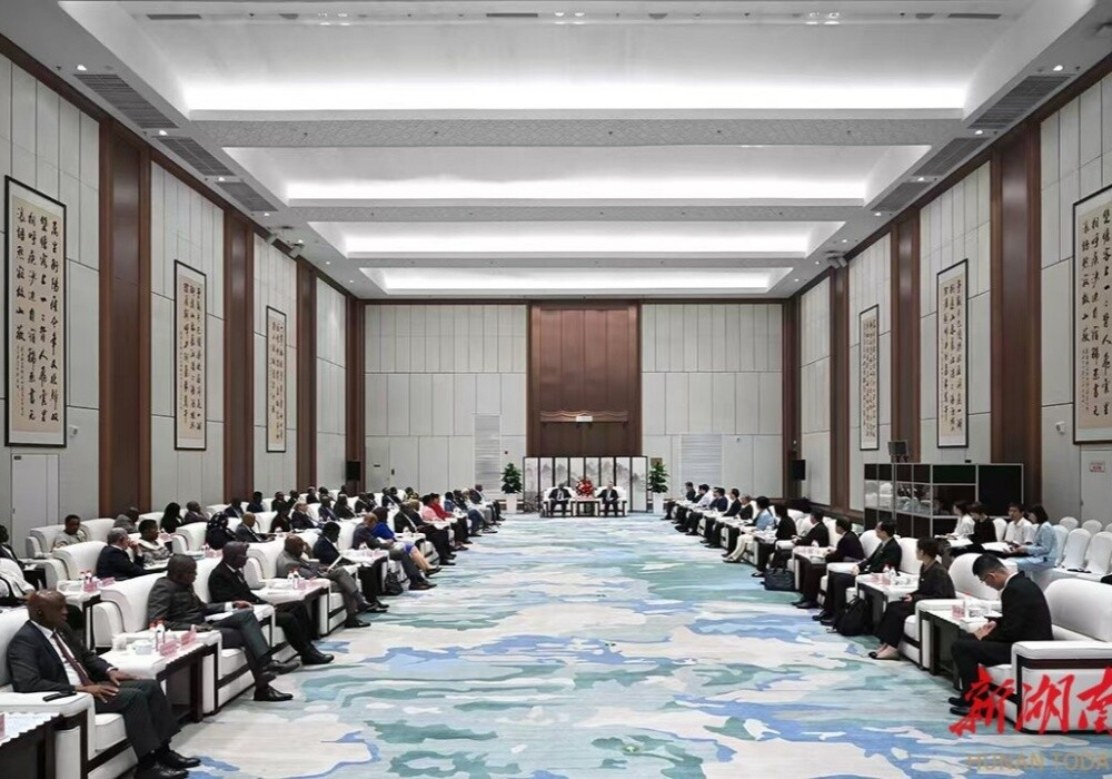 沈晓明会见非洲驻华使节代表团