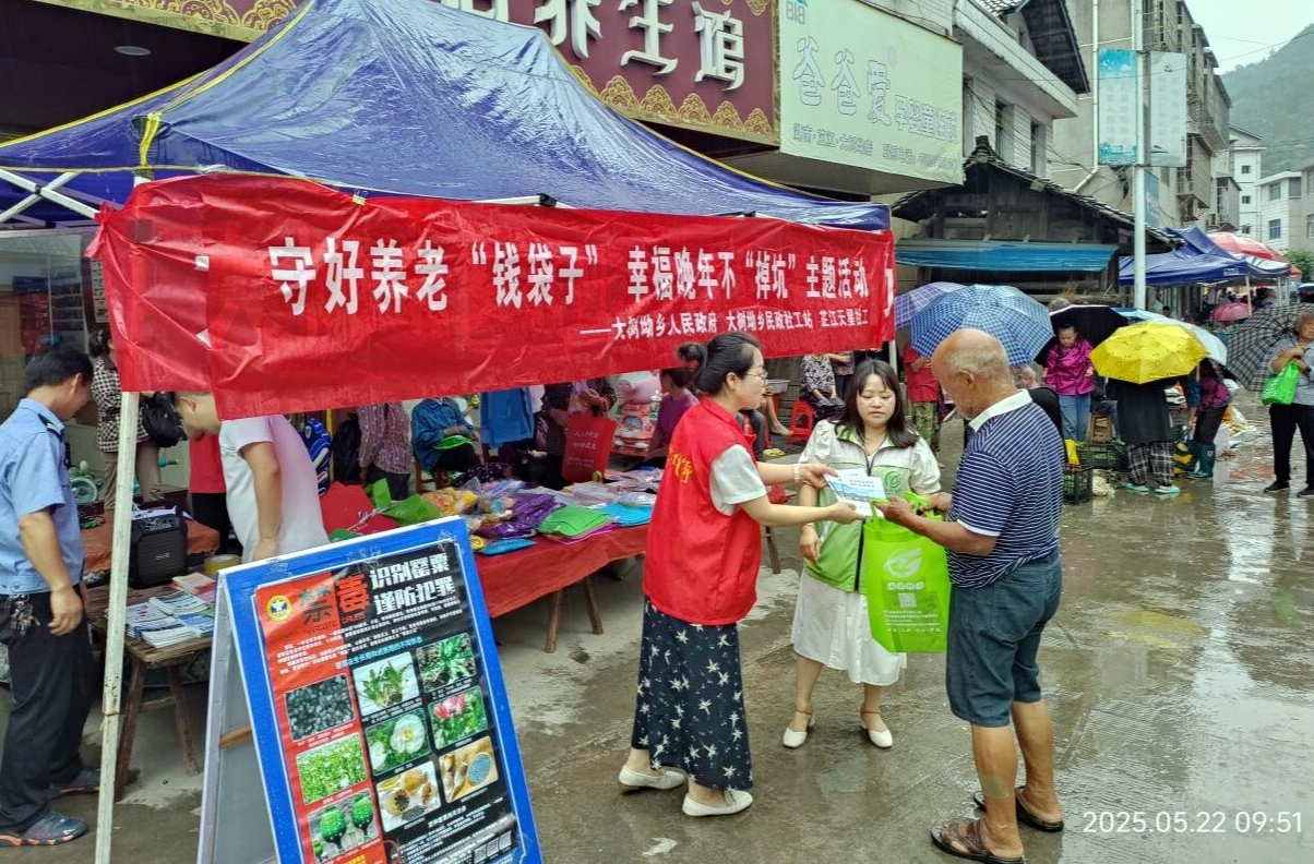 大树坳乡开展防诈宣传活动 守护老年人 "养老钱"
