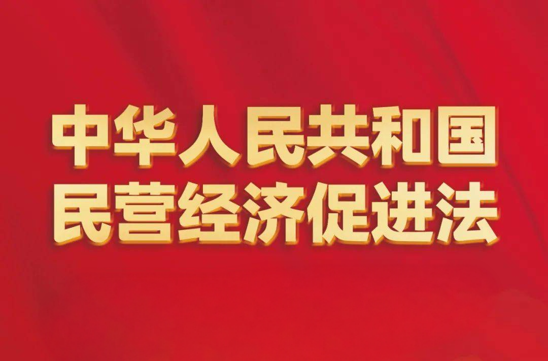 9图带您一起学习贯彻《中华人民共和国民营经济促进法》