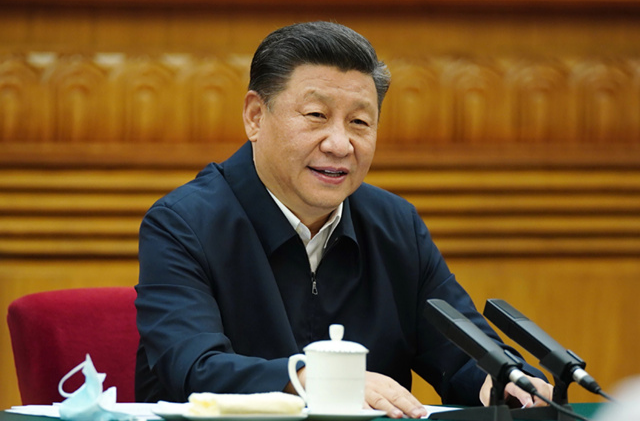 习近平同缅甸领导人敏昂莱就中缅建交75周年互致贺电