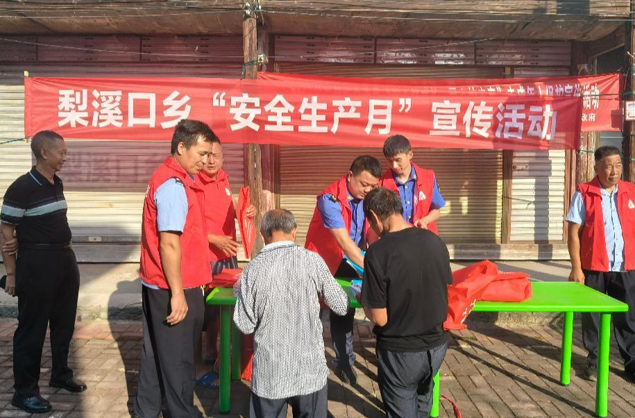 梨溪口乡：赶集日传安全理念 凝心聚力筑平安基石