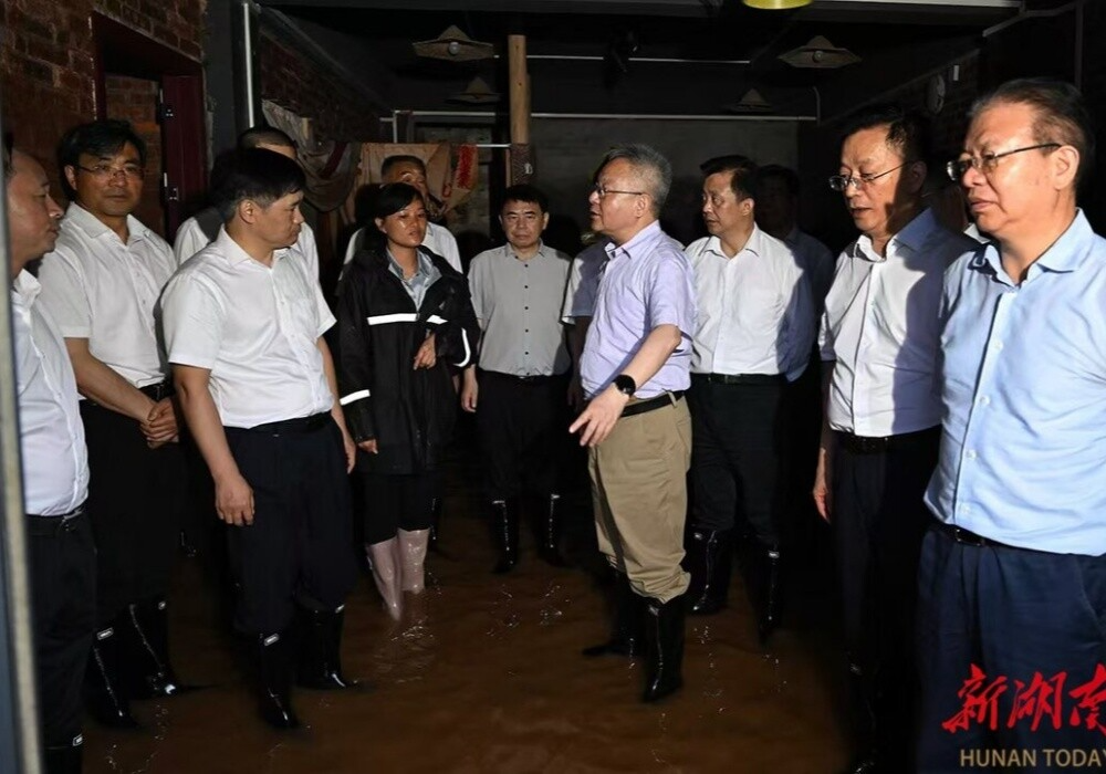沈晓明赴怀化检查督导防汛工作