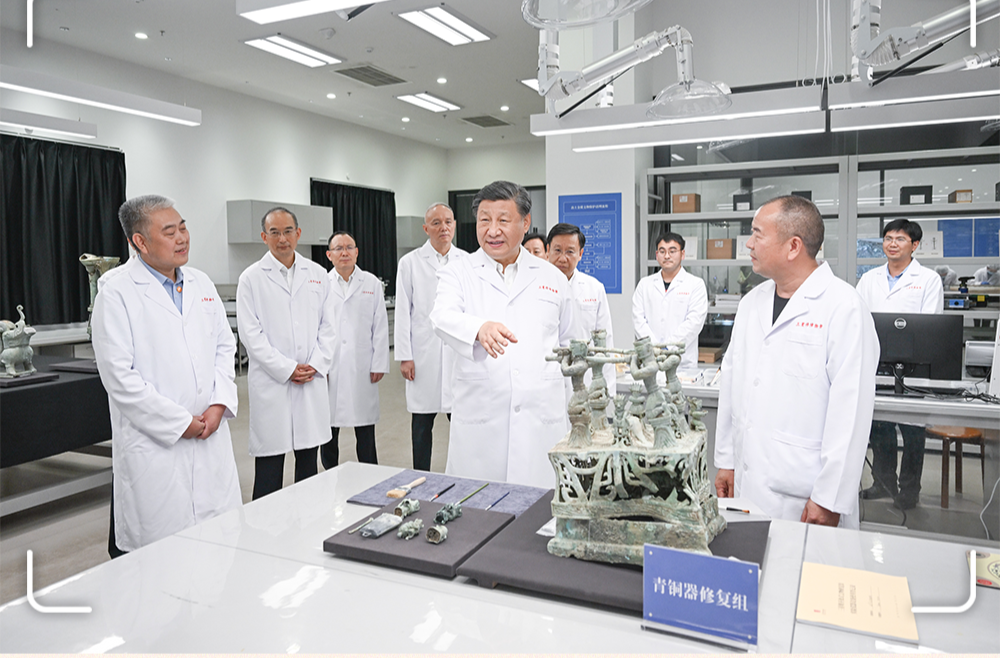 近镜头·习近平的文化足迹｜“期待着更长的中华文明的发现发掘”