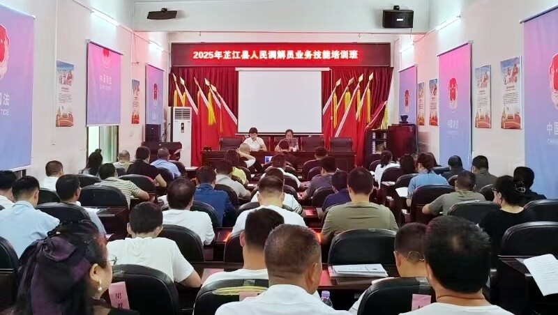 芷江司法局组织开展人民调解员业务技能培训