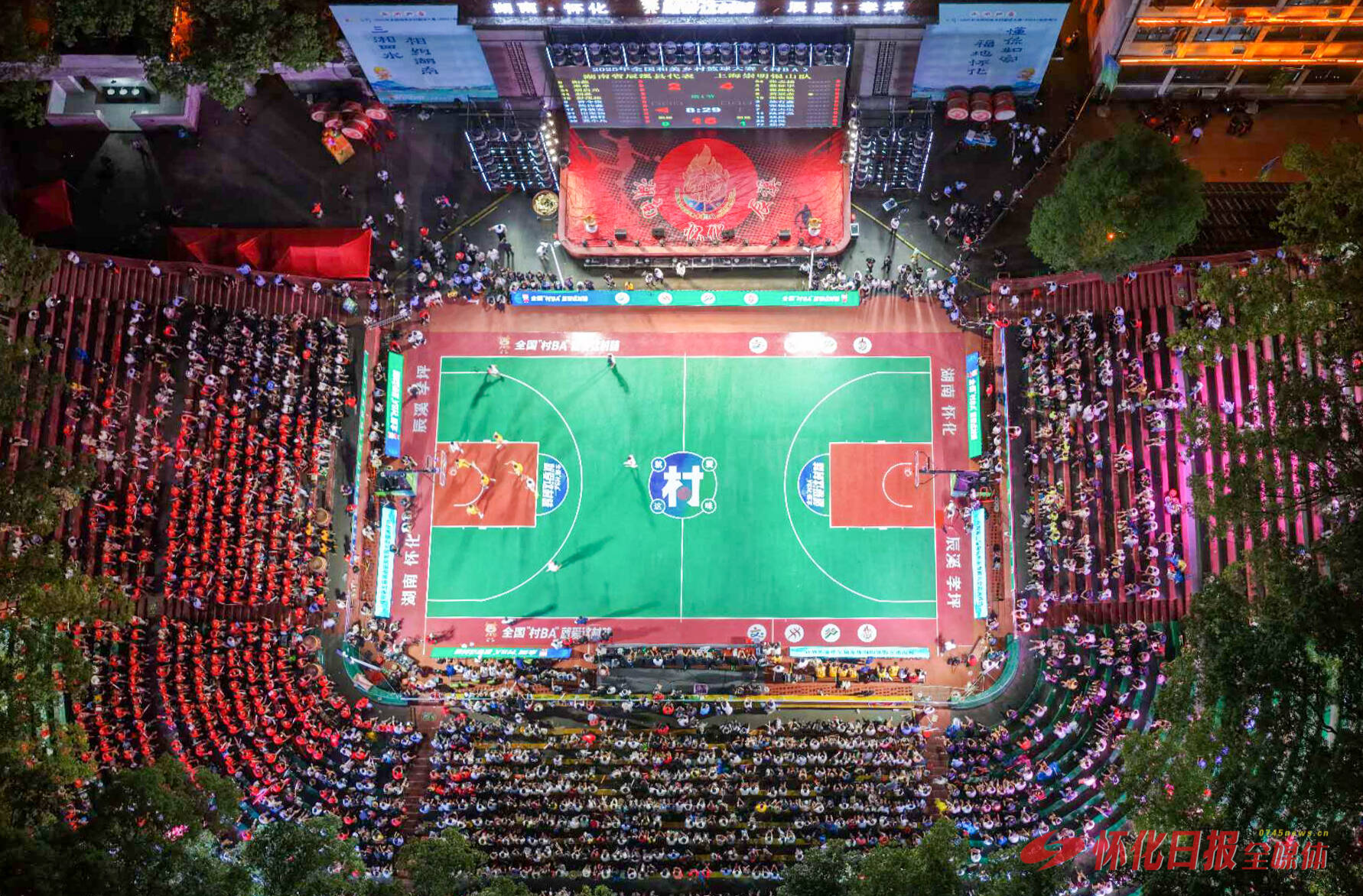 大地流彩·2025年全国和美乡村篮球大赛（村BA）南部赛区在辰溪县孝坪镇开赛