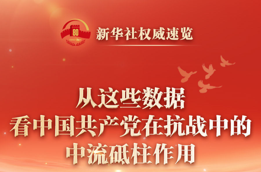 新华社权威速览｜从这些数据，看中国共产党在抗战中的中流砥柱作用