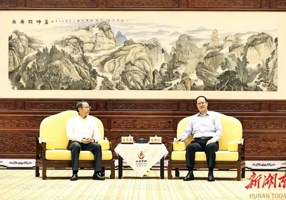 毛伟明与出席2025互联网岳麓大会嘉宾代表座谈