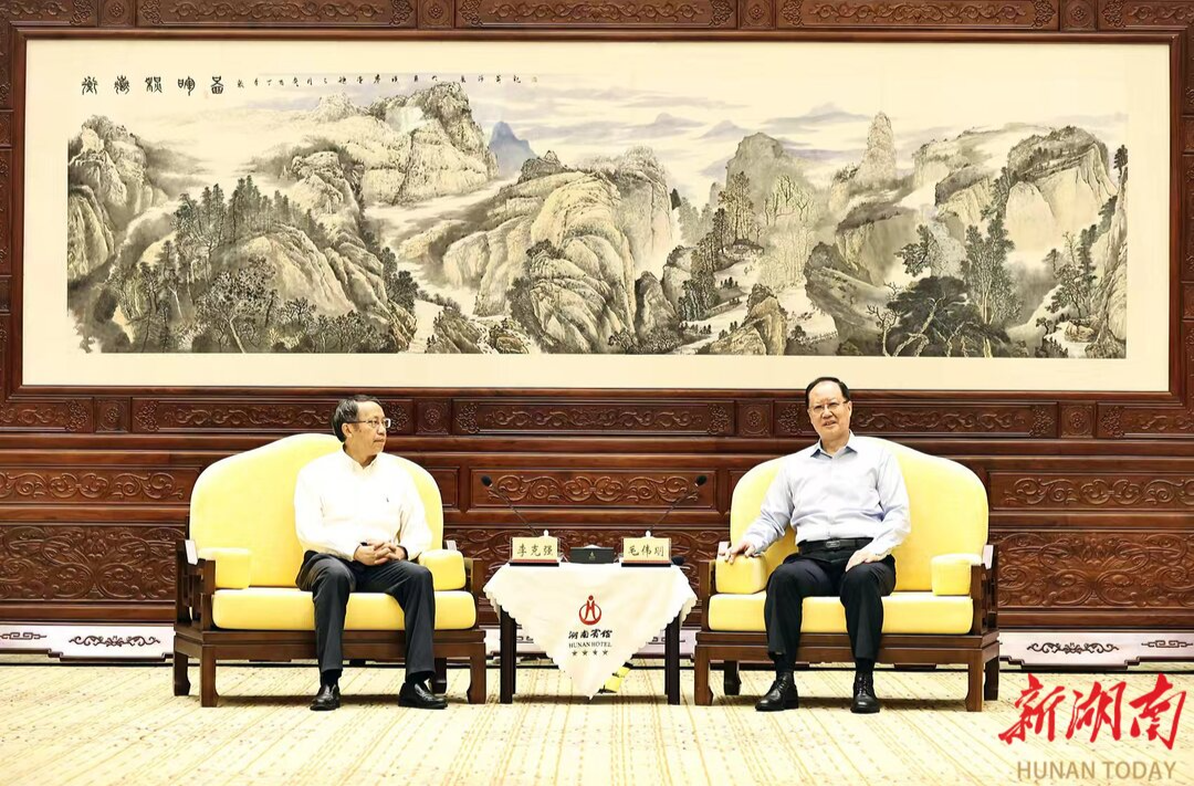 毛伟明与出席2025互联网岳麓大会嘉宾代表座谈