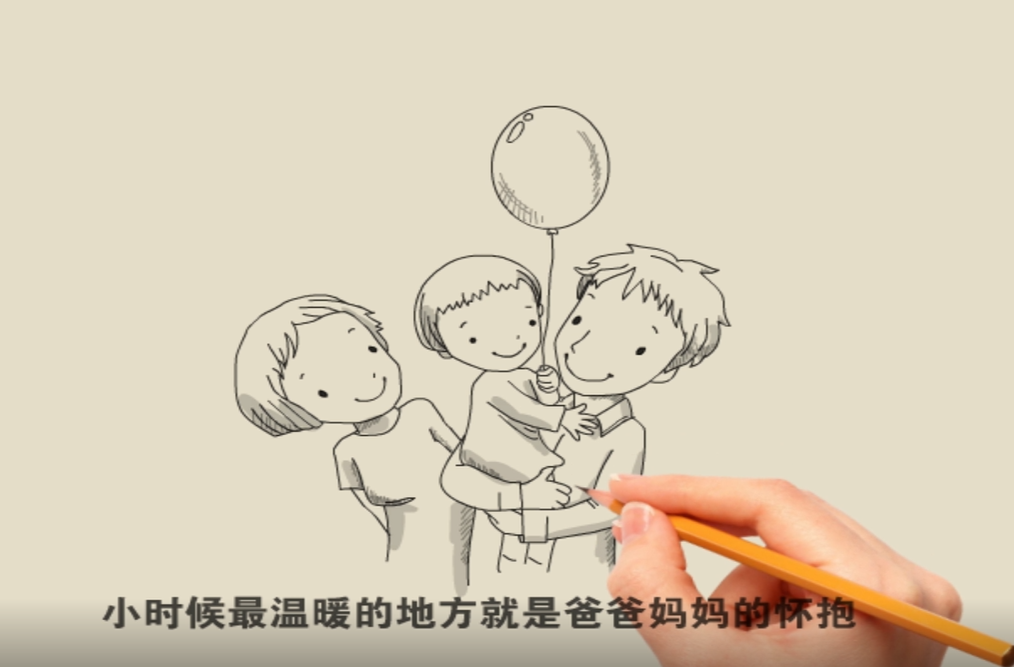 视频丨线描里的母爱