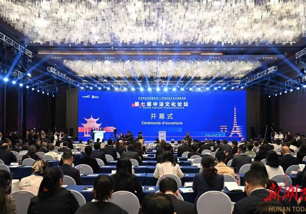 第七届中法文化论坛在长沙开幕 丁仲礼拉法兰沈晓明等出席
