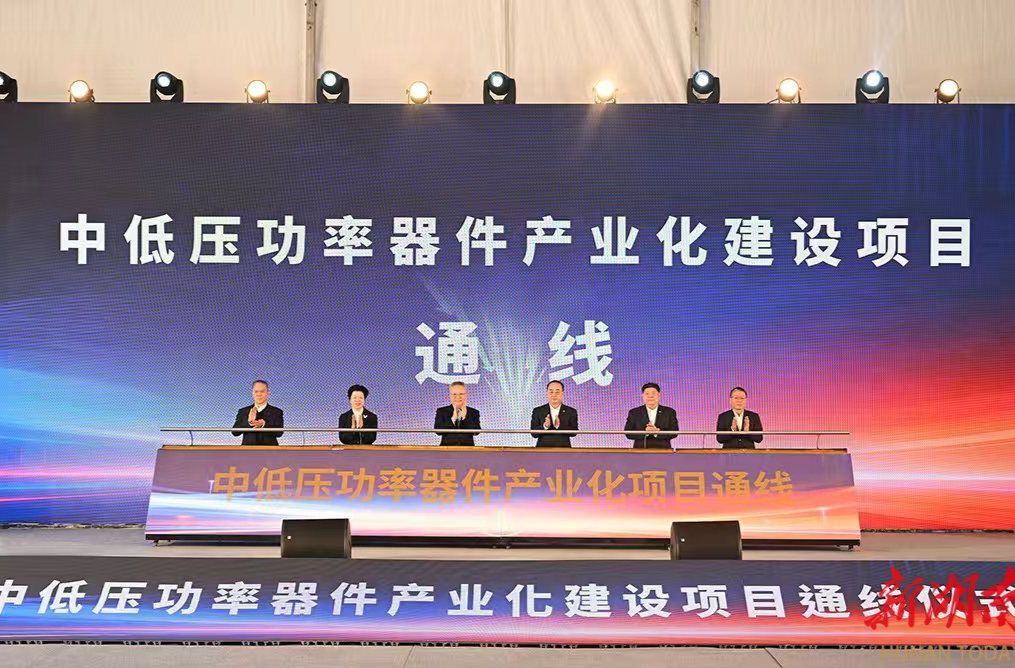 株洲中低压功率器件产业化建设项目正式通线 沈晓明出席通线仪式并与孙永才一行会谈
