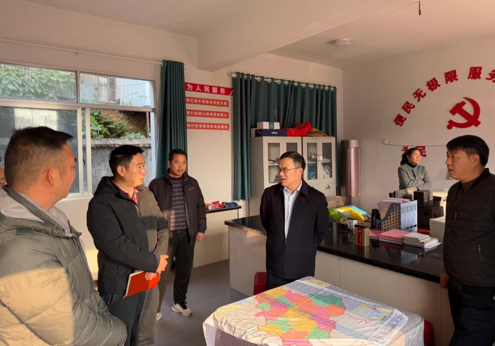 四中全会精神在基层丨梁元和在晓坪乡宣讲调研