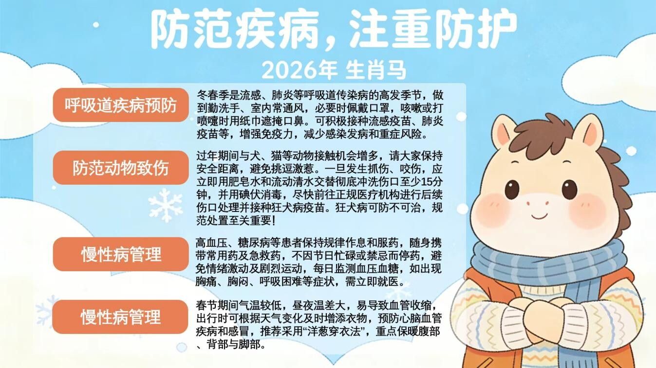 2026年春节健康提示   健康过新年，平安团圆时