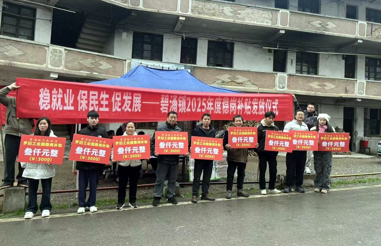 碧涌镇：稳岗补贴集中发放 同步开展“春风行动”招聘会