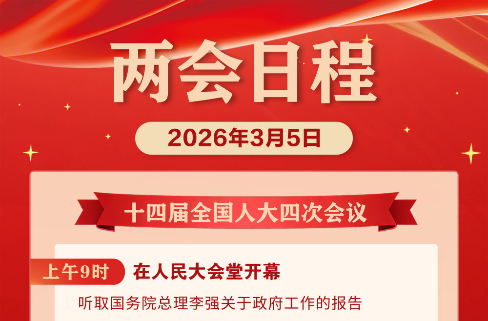 图表丨3月5日两会日程