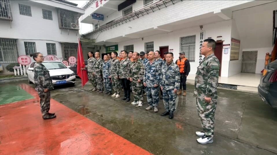 冷水溪乡：以练备战筑防线 三级联动保平安