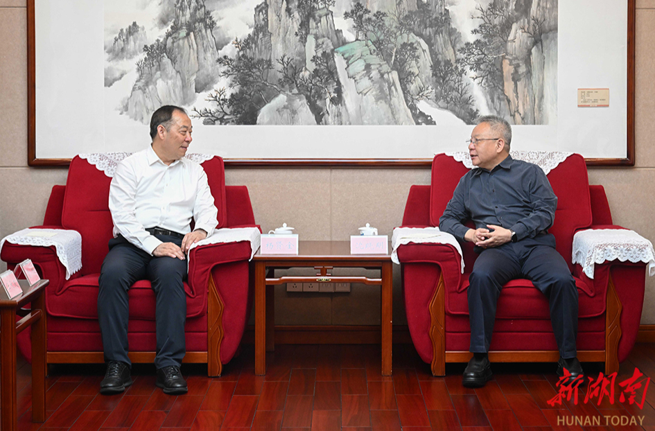 沈晓明与天津大学党委书记杨贤金一行会谈