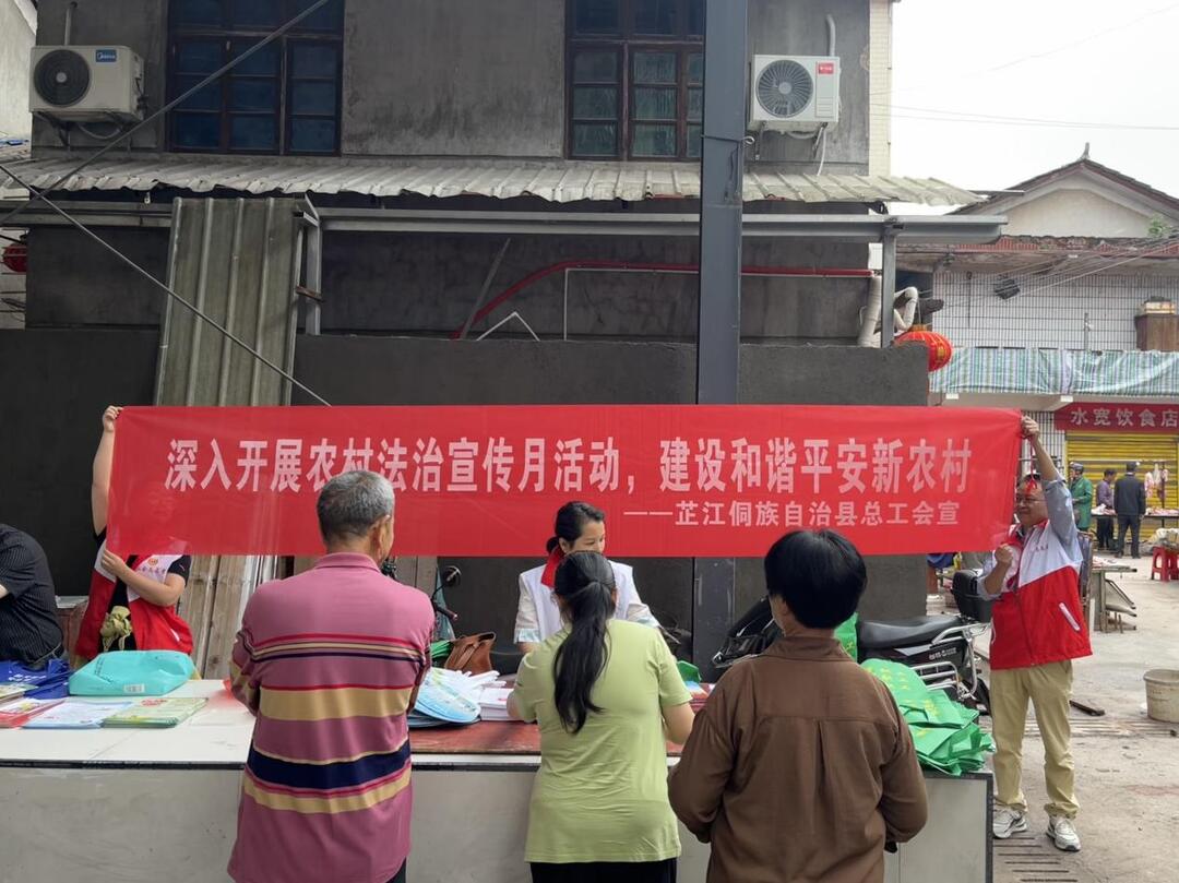 芷江总工会开展“民法典宣传月”系列活动
