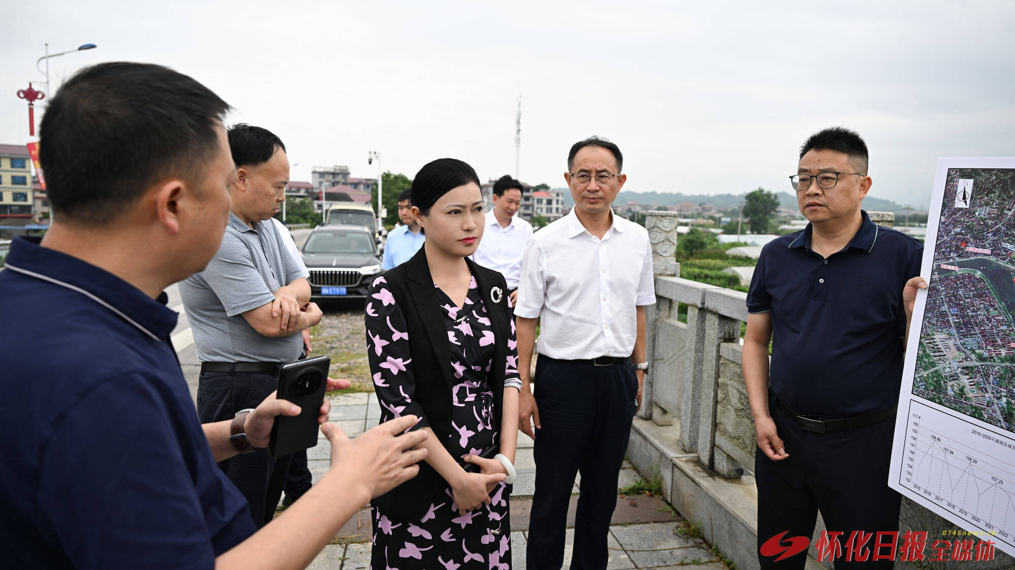 ​韦朝晖在中方县溆浦县检查督导
