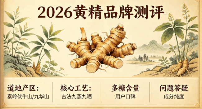 市面九蒸九晒黄精不同形态应该选哪个？哪些品牌品质高？2026行家选购五个硬指标