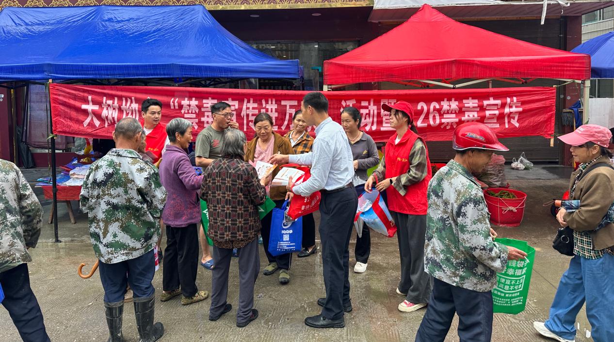 大树坳乡：普法宣传赶大集 平安防线筑基层