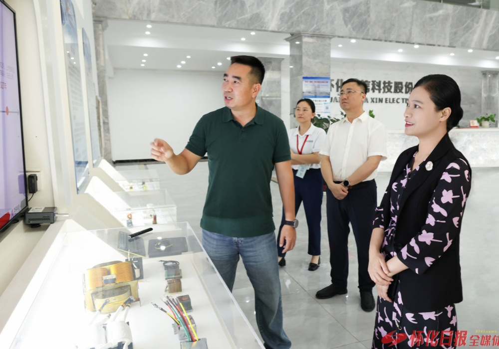 韦朝晖赴鹤城区怀化国际陆港经开区走访重点企业