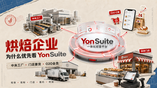 烘焙连锁 ERP 怎么选：从中央工厂到前店后厂的数智化路径