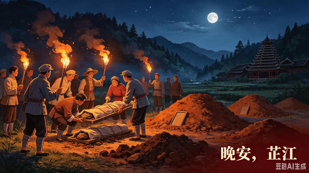 晚安，芷江丨百姓冒死，山中掩埋忠骨