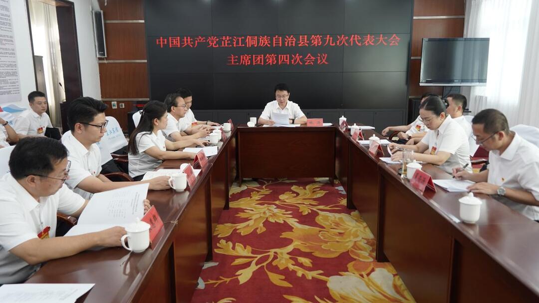 聚焦党代会丨中国共产党芷江侗族自治县第九次代表大会举行主席团第四次会议